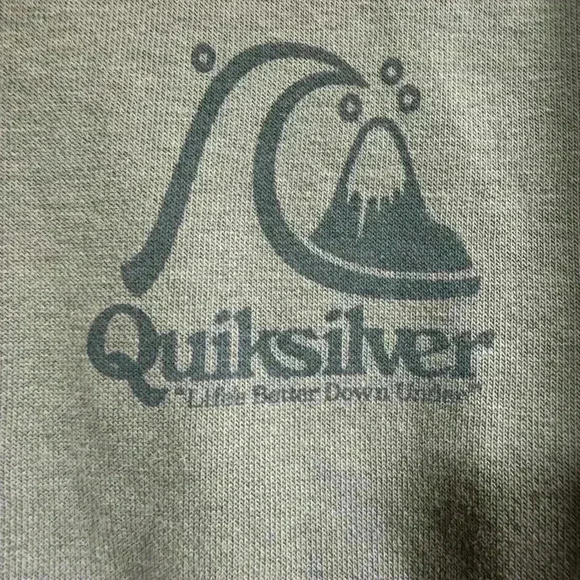 Quick silver blueish gray thick hoodie size M - Picture 4 of 8